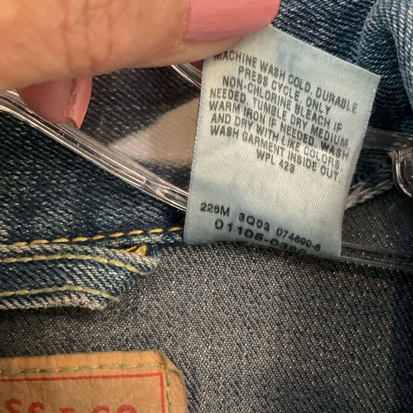 Levis Type 1 Denim Men’s Jacket Size XL, Great condition, Western Yoke & Details - Picture 13 of 16